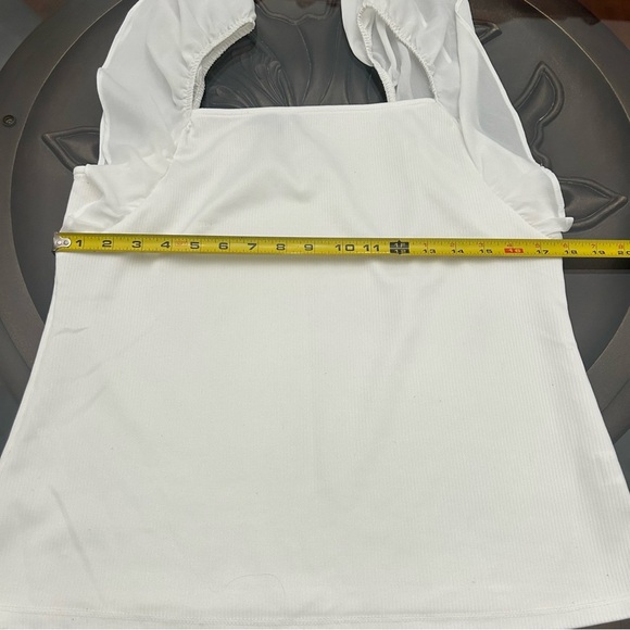 ➕Lily Morgan Ivory Ruffled sleeve Women's Top - Picture 5 of 6